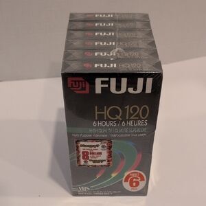 Fuji HQ 120 VHS Tapes - 6 Pack